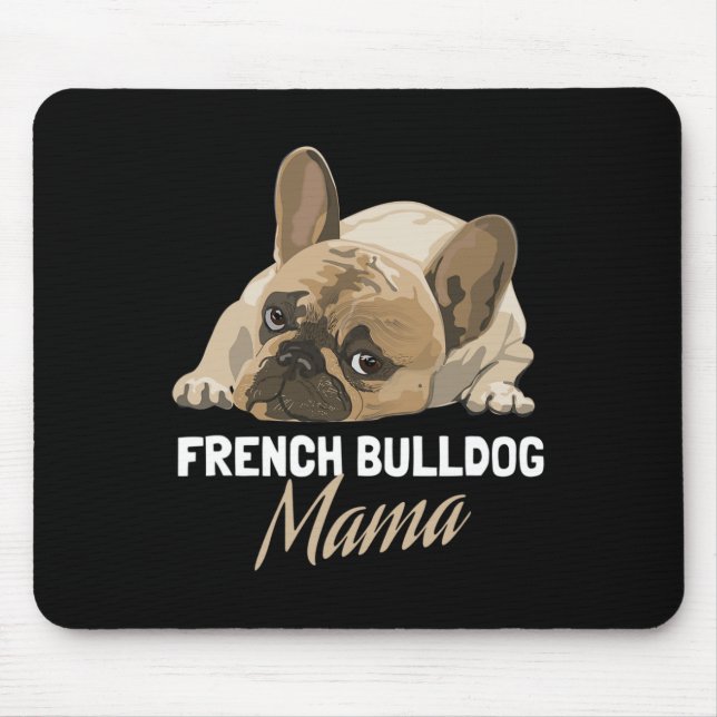 Mum Bulldog Bull Dog Lovers  Mouse Mat (Front)