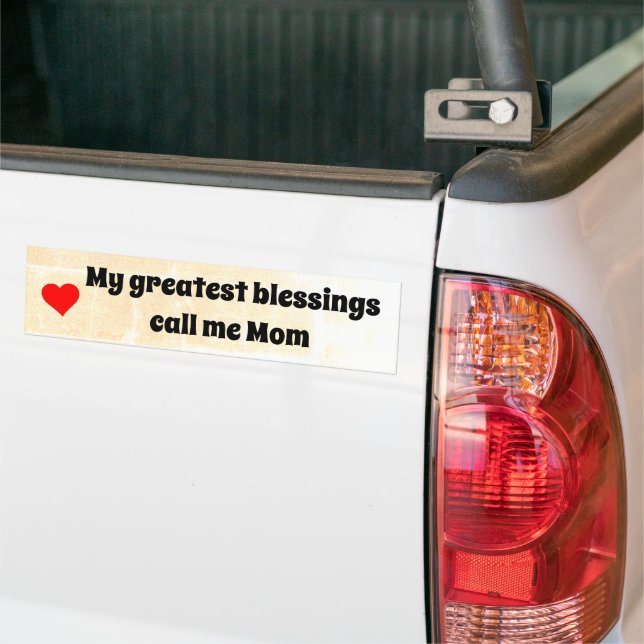 Mum Bumper Sticker (On Truck)
