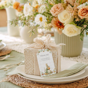 Mum Bunny and pumpkin Baby Shower Gift Tags