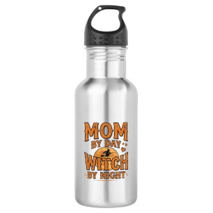 Mum By Day Witch By Night Halloween Shirt Design_1 532 Ml Water Bottle