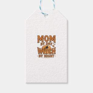 Mum By Day Witch By Night Halloween Shirt Design_1 Gift Tags