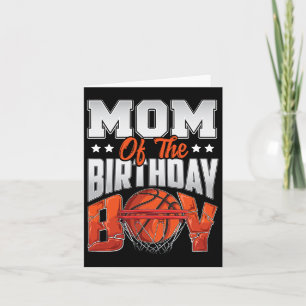 Mum Bysketbyll Birthday Boy Family Byller B-day Pa Card