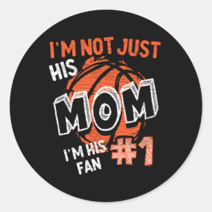Mum Bysketbyll Player Classic Round Sticker