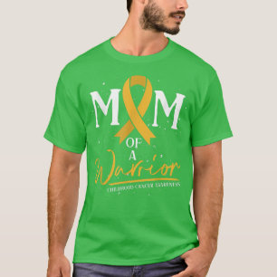 Mum Cancer Warrior Ribbon Fighter Childhood Cancer T-Shirt