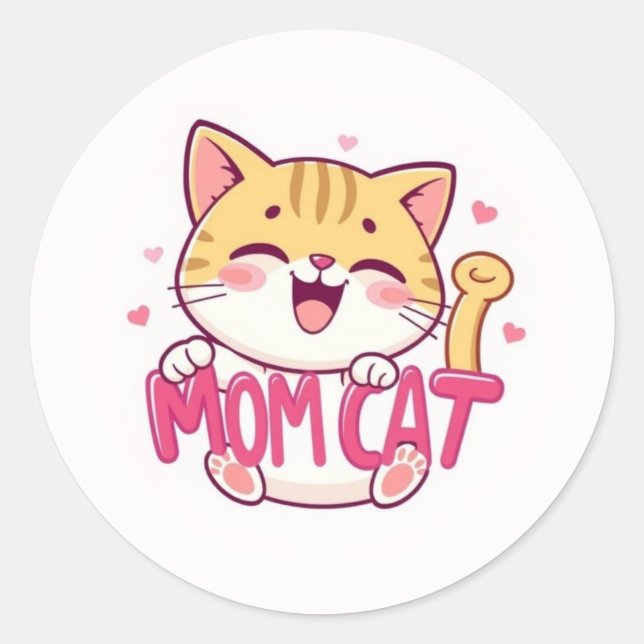 Mum Cat Sticker (Front)