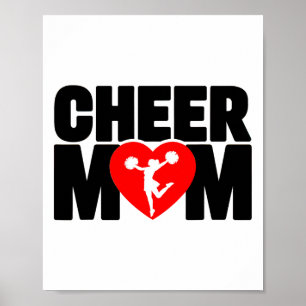 Mum Cheerleading For Cheerleader Squad Girl Bff Ch Poster