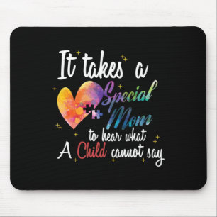 Mum Child Love Puzzle Inspirational Autism Awarene Mouse Mat