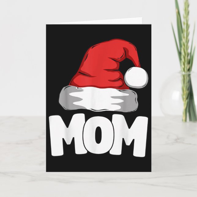 Mum Christmas Santa Matching Family  Card (Front)