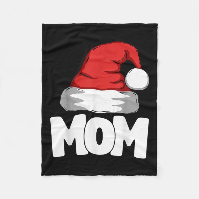 Mum Christmas Santa Matching Family  Fleece Blanket (Front)