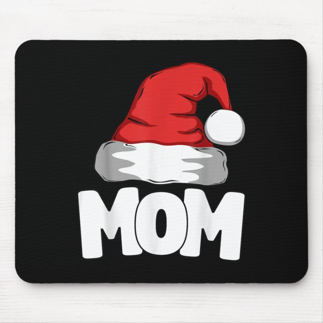 Mum Christmas Santa Matching Family  Mouse Mat (Front)