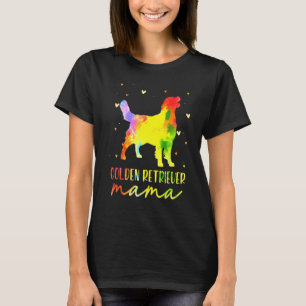 Mum Colourful Golden Retriever T-Shirt