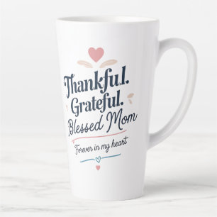 Mum – Colourful Heart Latte Mug (17oz)