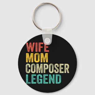 Mum Composer Legend Mother's Day Vintage Key Ring