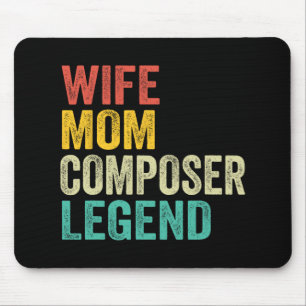 Mum Composer Legend Mother's Day Vintage Mouse Mat