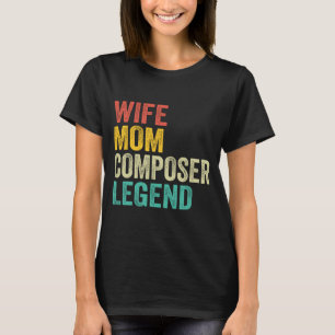 Mum Composer Legend Mother's Day Vintage T-Shirt