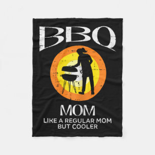 Mum Cooler Barbecue Meat Grilling Mothers Day Momm Fleece Blanket