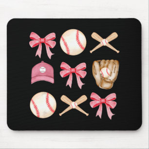 Mum Coquette Mothers Day Women Girls Baseball Mama Mouse Mat
