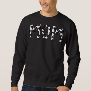 Mum Cow Print Aesthetic Farm Animal Pattern Farmer Sweatshirt