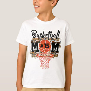 Mum Custom Player Number 15 Sport Mum Mothers Day T-Shirt
