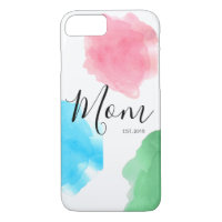Mum customisable established year watercolor