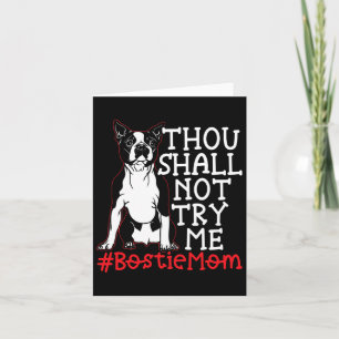 Mum Cute Boston Terrier Dog Lover Card