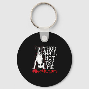Mum Cute Boston Terrier Dog Lover  Key Ring