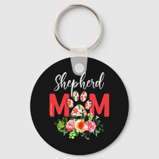 Mum Cute German Shepherd Key Ring