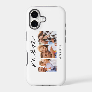 mum cute modern script multi photo gift 