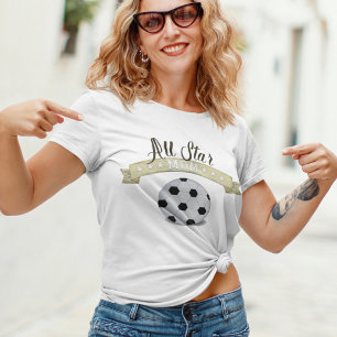Mum Cute Whimsical All Star Soccer Vintage Sign T-Shirt