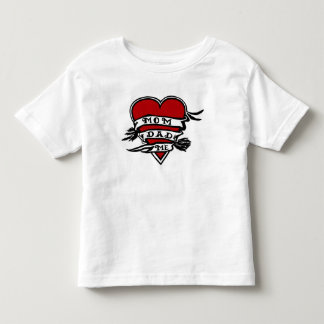 Mum, Dad, And Me, Heart Toddler T-Shirt