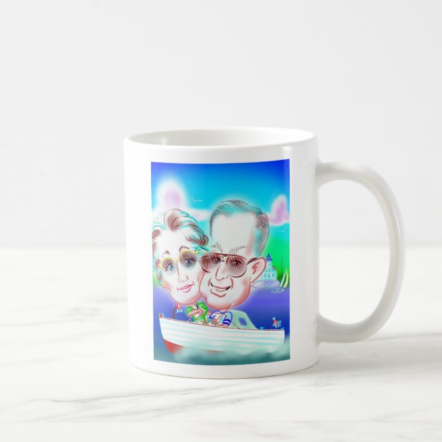 Mum & Dad Caricature Mug v. 1 (Right)