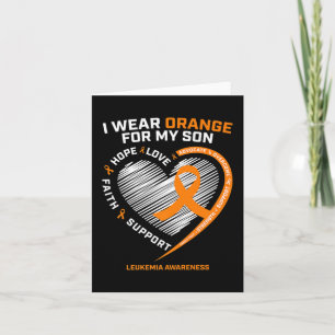 Mum Dad Leukaemia Awareness  Son Leukaemia Awarene Card