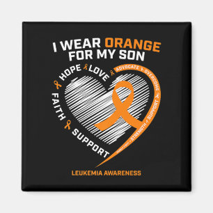 Mum Dad Leukaemia Awareness Son Leukaemia Awarene Magnet
