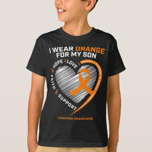Mum Dad Leukaemia Awareness Son Leukaemia Awarene T-Shirt