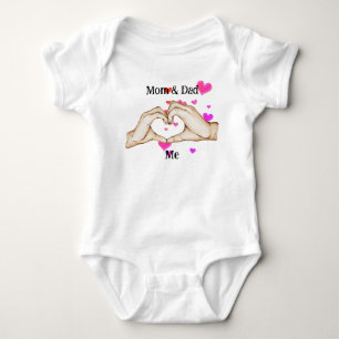 Mum & Dad love me Baby Bodysuit