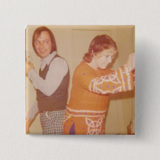 mum&daddydancin 15 cm square badge