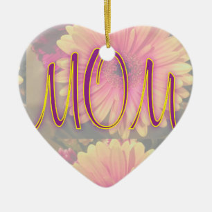 Mum Daisy Ceramic Tree Decoration