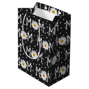 Mum Daisy On Polka Dots Medium Gift Bag