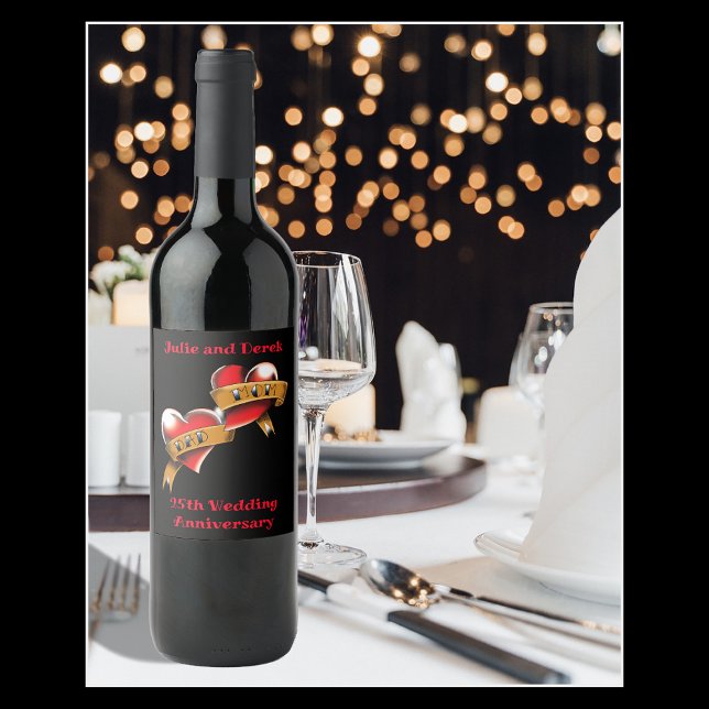 Mum & Dan Anniversary Party Wine Label (Creator Uploaded)