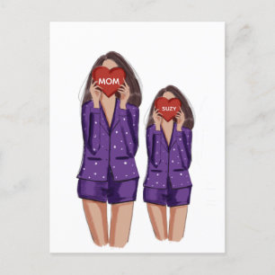 mum, daughter, mothers day, gift, postcard