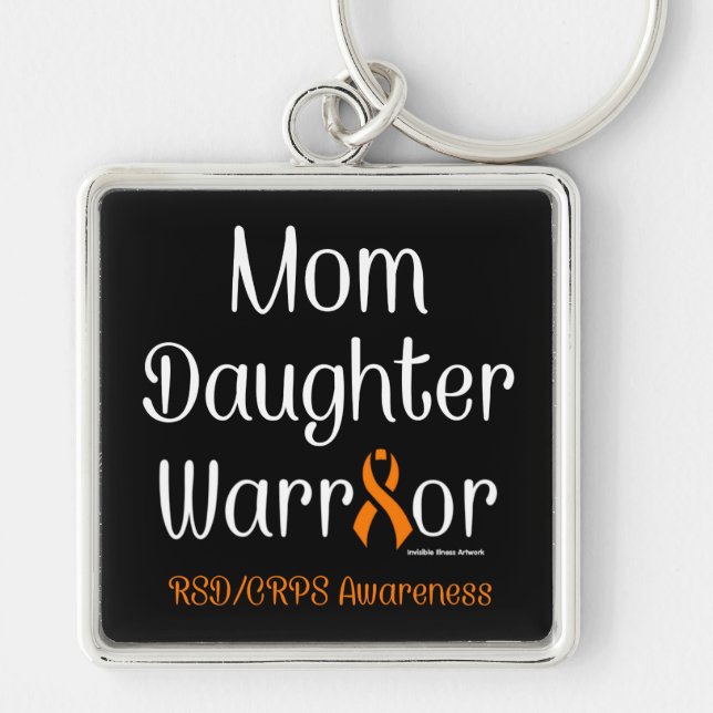 Mum Daughter Warrior...RSD/CRPS Key Ring (Front)