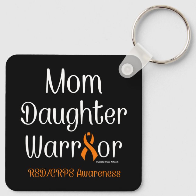 Mum Daughter Warrior...RSD/CRPS Key Ring (Back)