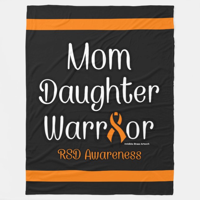 Mum Daughter Warrior...RSD Fleece Blanket (Front)