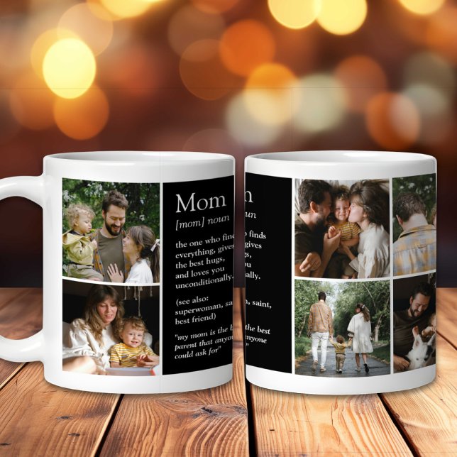 Mum Definition Funny & Heartfelt Custom Photo Coffee Mug (Creator Uploaded)
