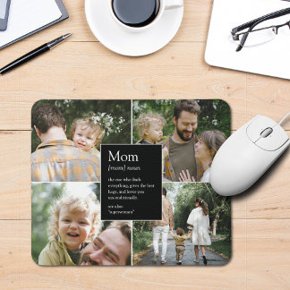 Mum Definition Funny & Heartfelt Family Photo Mouse Mat
