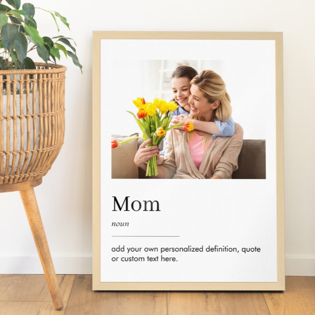 Mum Definition Mothers Day Custom Photo Poster (Creator Uploaded)