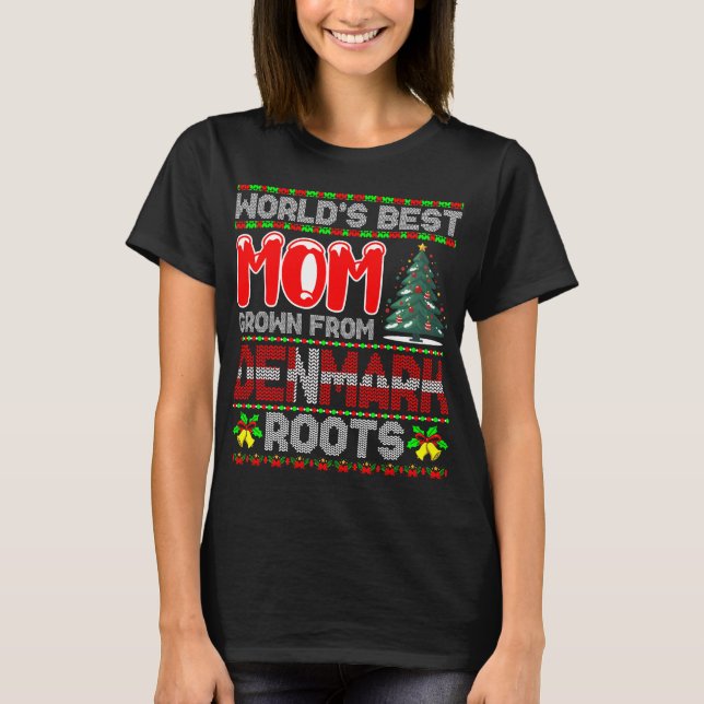 Mum Denmark Christmas Gift Idea Ugly Sweater (Front)