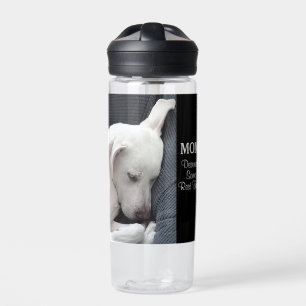 Mum Deserves Some Rest Time Cute White Puppy Dog Water Bottle