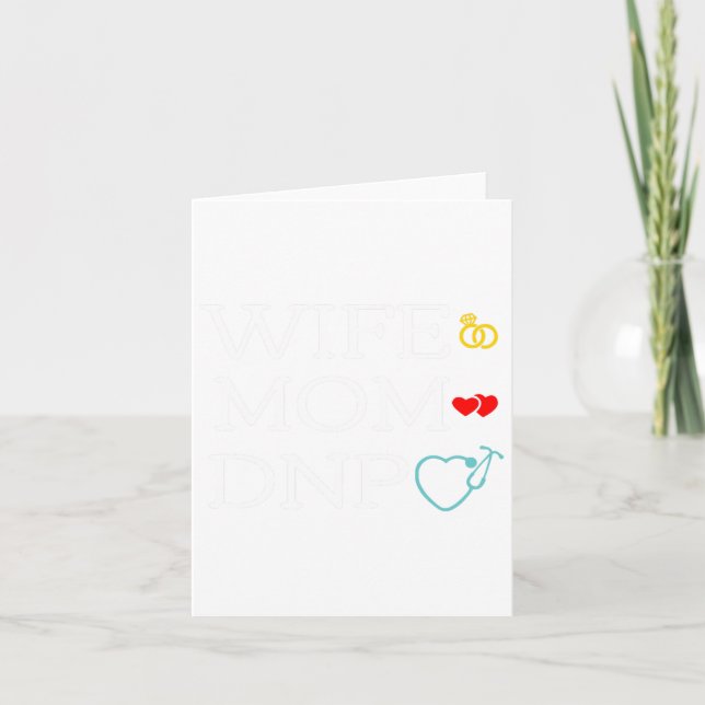 Mum Dnp Cute Doctor Of Nursing Practice Graduation Card (Front)