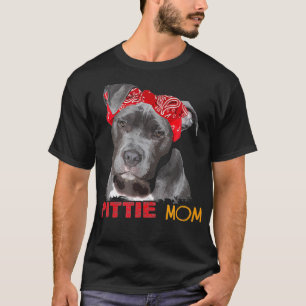 Mum Doggie Wife Dog Owner Pitbull Pittie T-Shirt